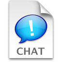 iChat Blue Chat Icon 128x128 png